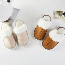 Load image into Gallery viewer, Fluffy Faux Fur Lined Indoor Slippers