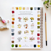 Load image into Gallery viewer, Bouquets watercolour workbook