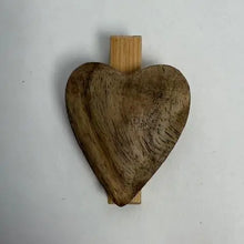 Load image into Gallery viewer, Wooden Heart Clips