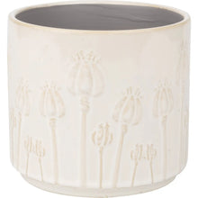 Load image into Gallery viewer, Poppy Bud Pattern Ceramic Pot