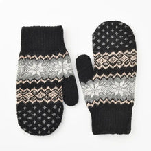 Load image into Gallery viewer, Unisex- Snowflake Knit Mittens