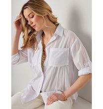 Load image into Gallery viewer, Crinkle Boyfriend Shirt