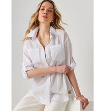 Load image into Gallery viewer, Crinkle Boyfriend Shirt