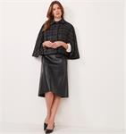 Load image into Gallery viewer, Sonia Tweed Cape ( Black(