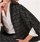 Load image into Gallery viewer, Sonia Tweed Cape ( Black(