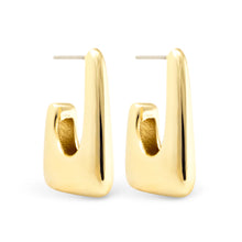 Load image into Gallery viewer, Polished Gold Earrings