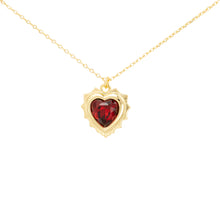 Load image into Gallery viewer, Birthstone Heart Necklace