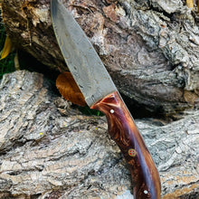 Load image into Gallery viewer, Hand Forged Damascus Hunting Knife