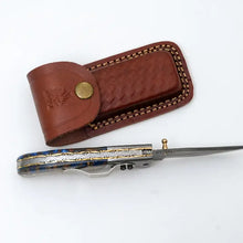 Load image into Gallery viewer, Hand-Forged Folding Pocket Knife TF-073