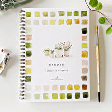 Load image into Gallery viewer, Flowers watercolour workbook