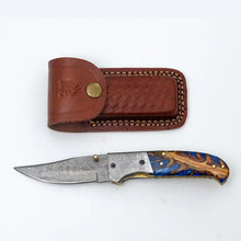 Load image into Gallery viewer, Hand-Forged Folding Pocket Knife TF-073