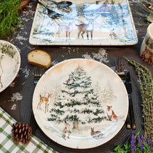 Load image into Gallery viewer, Winter's Frost Christmas Dinner Plate 11in