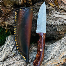 Load image into Gallery viewer, Hand Forged Damascus Hunting Knife