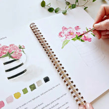 Load image into Gallery viewer, Bouquets watercolour workbook