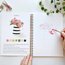 Load image into Gallery viewer, Bouquets watercolour workbook