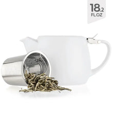 Load image into Gallery viewer, Porcelain Teapot W/ Metal Infuser 18.2oz