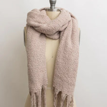 Load image into Gallery viewer, Cozy Knit Scarf W/Tassels