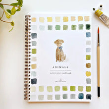 Load image into Gallery viewer, Animals watercolour workbook