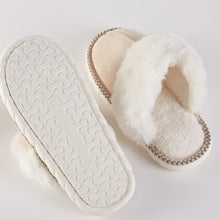 Load image into Gallery viewer, Fluffy Faux Fur Lined Indoor Slippers
