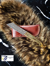 Load image into Gallery viewer, B. Titan - Raindrop Damascus folding blade