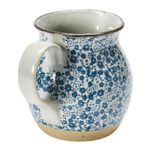 Load image into Gallery viewer, Floral Hand-Painted Stoneware Pitcher
