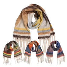 Load image into Gallery viewer, Multi-Color Geo Chunky Scarf