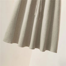 Load image into Gallery viewer, High Waist A-Line Pleated Knitted Skirt
