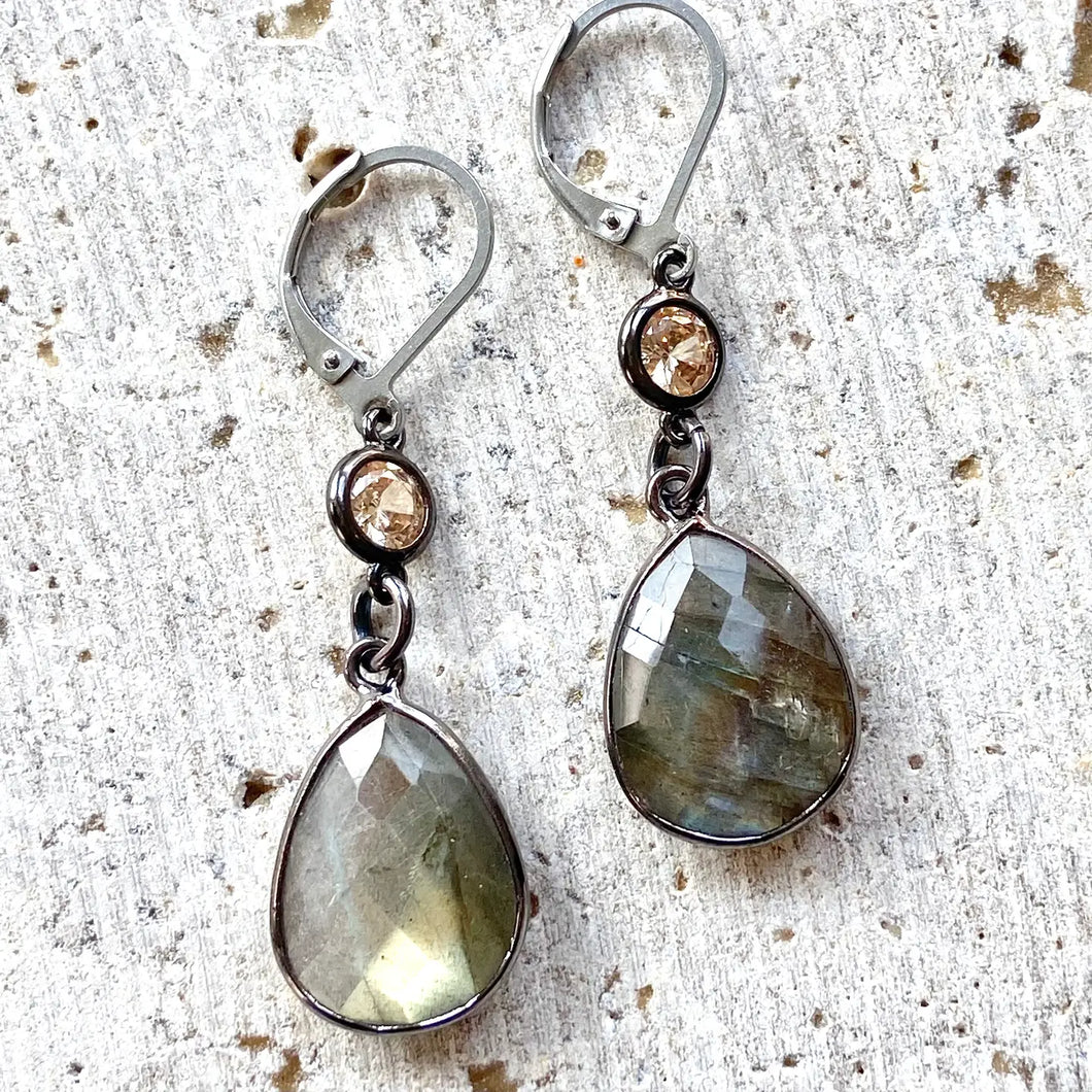 Labradorite Earrings