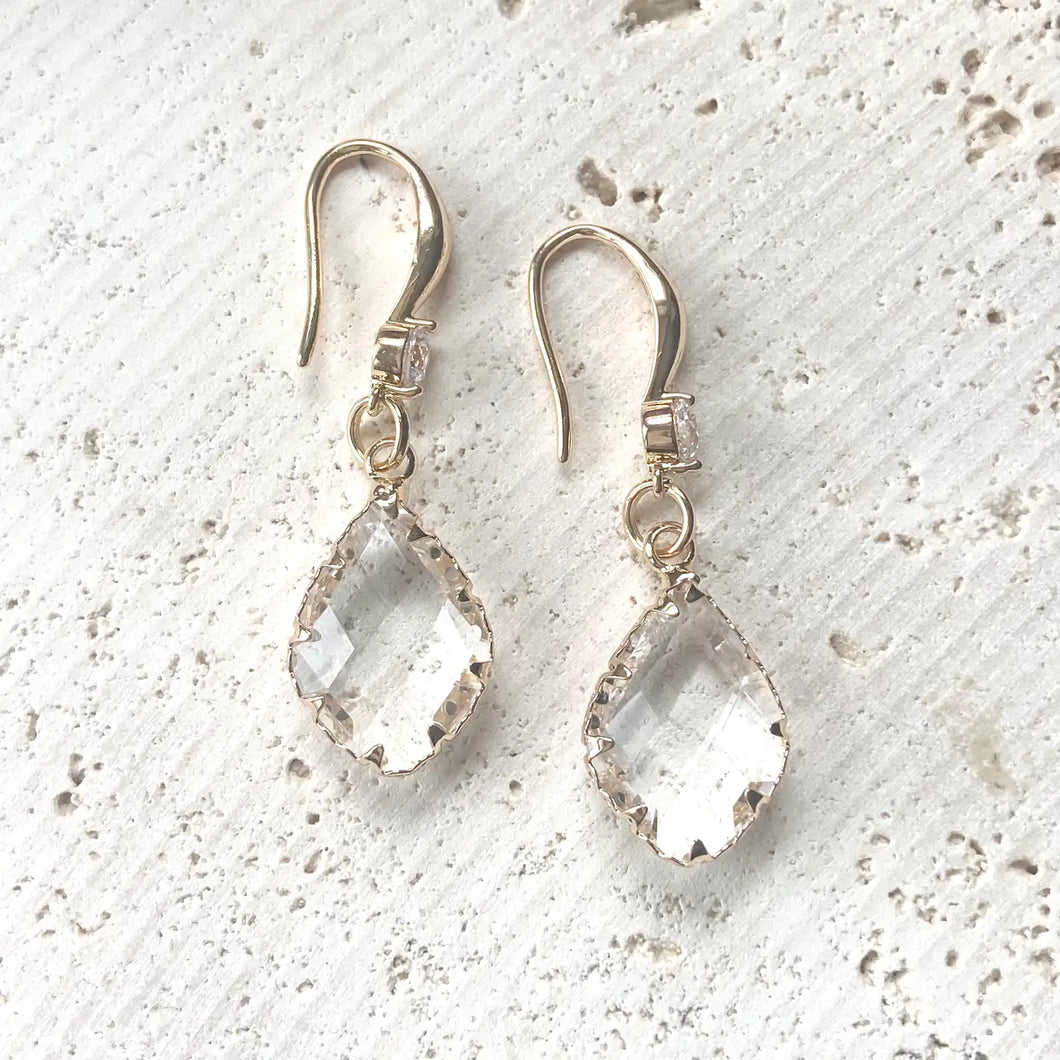 Gold Crystal Earrings