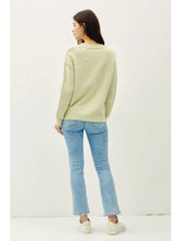 Load image into Gallery viewer, Relaxed Fit Cotton Slub Sweater ( Ivory)
