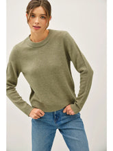 Load image into Gallery viewer, Wool Blended Basic Crewneck Sweater
