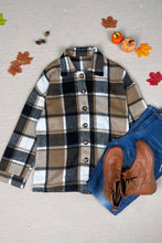 Load image into Gallery viewer, Plaid Flannel Shacket Jacket Women
