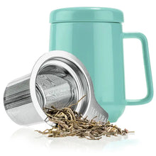 Load image into Gallery viewer, Ceramic Mug with Metal Infuser 19oz
