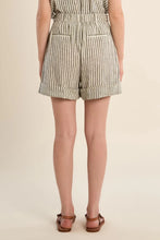 Load image into Gallery viewer, Vara Cotton Striped Shorts
