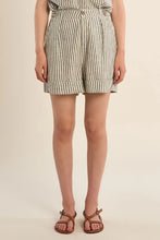 Load image into Gallery viewer, Vara Cotton Striped Shorts
