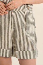 Load image into Gallery viewer, Vara Cotton Striped Shorts
