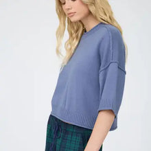 Load image into Gallery viewer, Exposed Seam Drop Shoulder  Pullover
