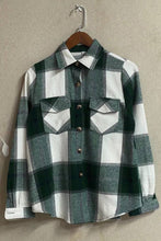 Load image into Gallery viewer, Plaid Flannel Shacket Jacket
