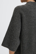 Load image into Gallery viewer, BYOTAJA 3/4 Sleeve Cardigan-Dk.Gry

