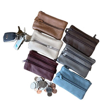 Load image into Gallery viewer, Leather Coin Purse W/Key Chain
