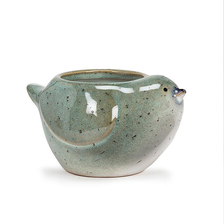 Small Bird Planter ( Blue)