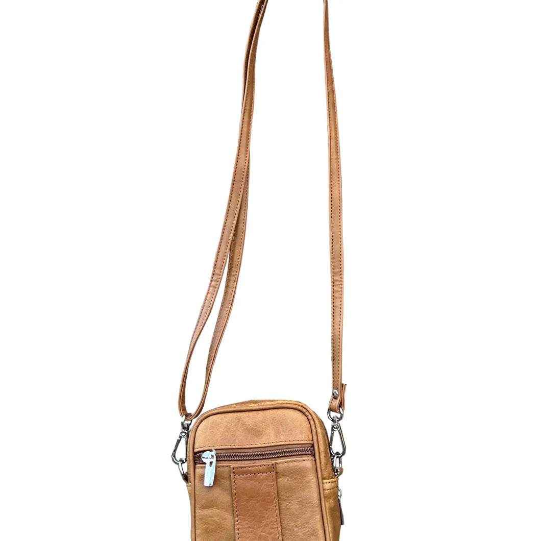Cowhide Leather Mini Crossbody