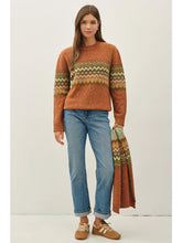 Load image into Gallery viewer, Fair Isle Mid Block Sweater
