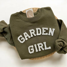 Load image into Gallery viewer, Garden Girl Sweatshirt ( Army Grn)
