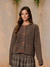 Load image into Gallery viewer, Marled Button Down  Knit Cardigan
