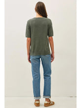 Load image into Gallery viewer, Wool Blend Boxy Fit S/Sleeve Sweater
