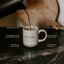 Load image into Gallery viewer, Green Trees Stoneware Coffee Mug
