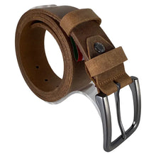 Load image into Gallery viewer, Men&#39;s &amp; Women&#39;s Belt - Brown Italian Leather
