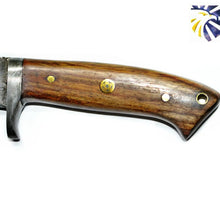 Load image into Gallery viewer, Damascus Camp/ Hunting Knife / Rose Wood Handle
