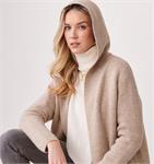 Load image into Gallery viewer, Sadie Hooded Knit Coat, Beige
